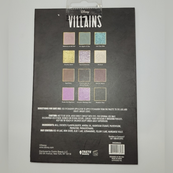 TASTE BEAUTY X DISNEY Villans 12 Color Eyeshadow Pallet - Picture 5 of 5